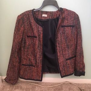 Burgundy blazer